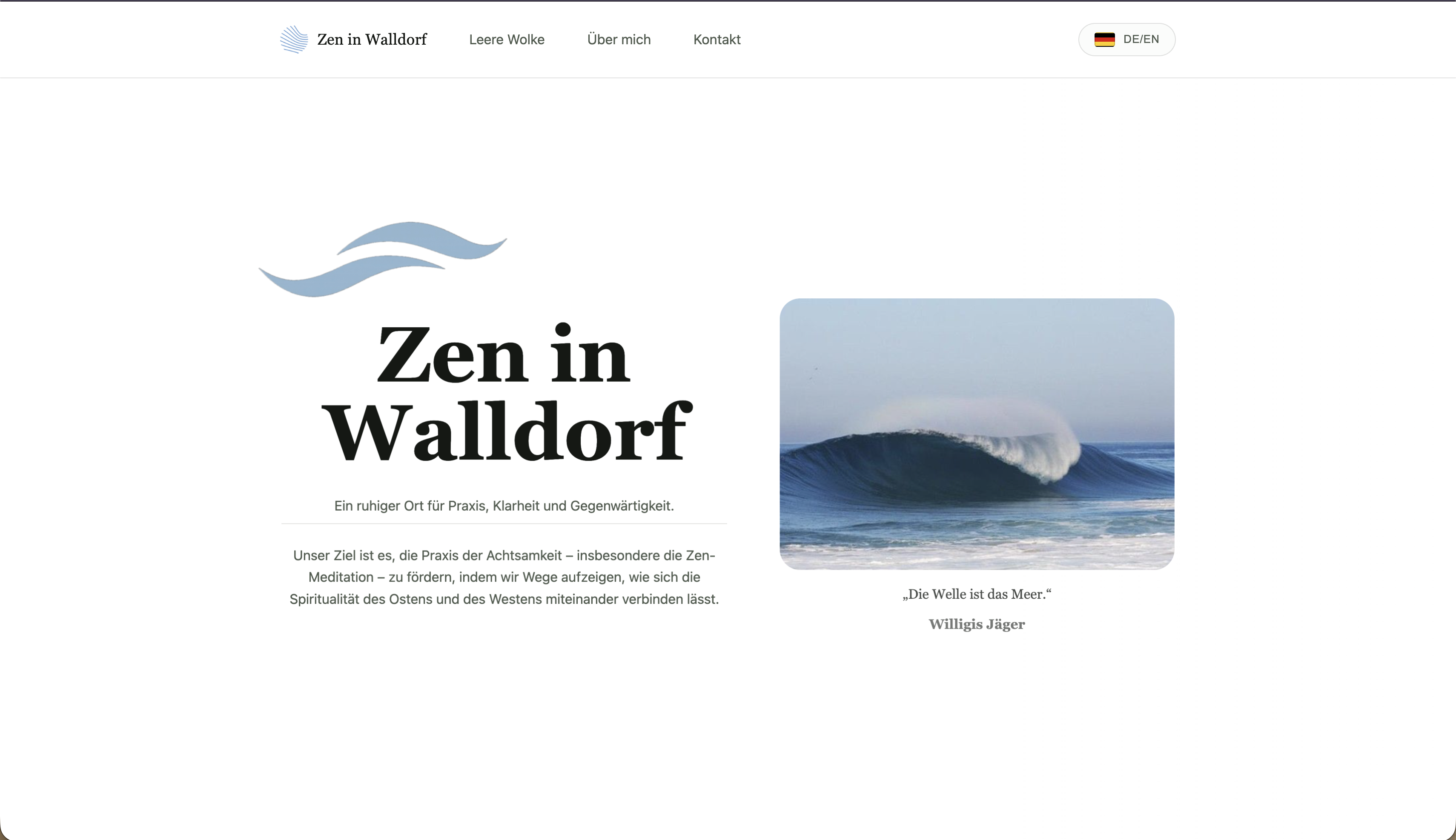Vorschau der Zen in Walldorf Website
